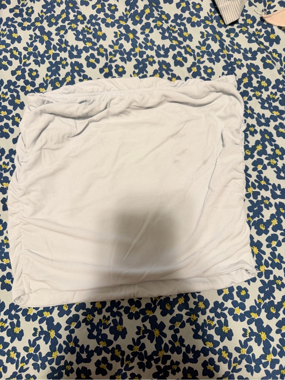 wild fable Cream Ribbed Tube Top